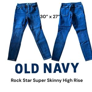 👛 (ANY 2/$30) OLD NAVY Rock Star Super Skinny High Rise Jeans